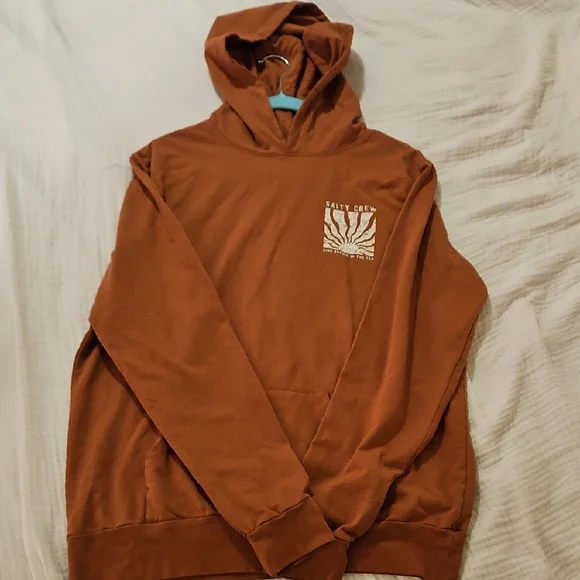 Womens Salty Crew Brown Sweatshirt Classic Pullover Hoodie - Picture 1 of 5